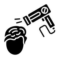 Drying hair Icon