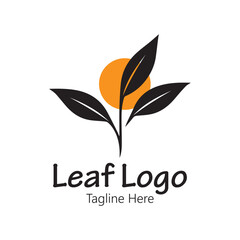 Leaf  logo icon  vector Illustration