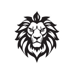 Lion head logo icon, lion face vector Illustration