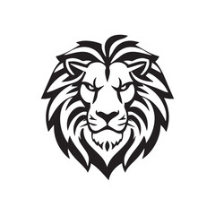Lion head logo icon, lion face vector Illustration
