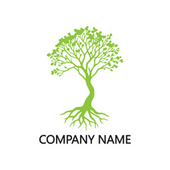 Obraz premium Green Tree Logo Vector Art Icons and Graphics