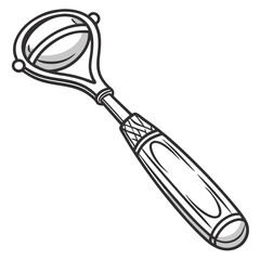 Stylish Stainless Steel Melon Baller with Comfortable Handle. Perfect for: Summer Parties, Fruit Platters, Home Kitchens, Culinary Schools