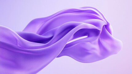 Purple cloth in flow motion