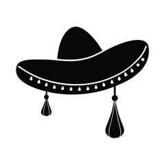 Sombrero with Tassels Icon.eps
