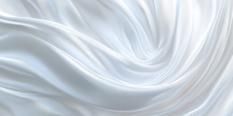 Obraz premium Glowing White Ribbon Swirling in an Abstract Pattern for Artistic, Modern Design, and Digital Artwork Projects