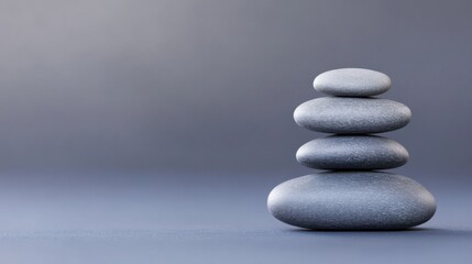 Gray stones stacked on top of each other