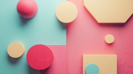 colorful shapes on an abstract background 