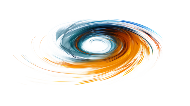 Hurricane icon with concentric wind-speed rings, floating on white