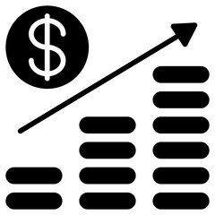 Revenue Glyph Icon