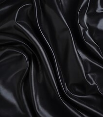 Obraz premium stretched black plastic wrap wrinkled glossy film texture background,dark, backgrounds, black and white, curtain, curve, elegant, horizontal, luxury, 94