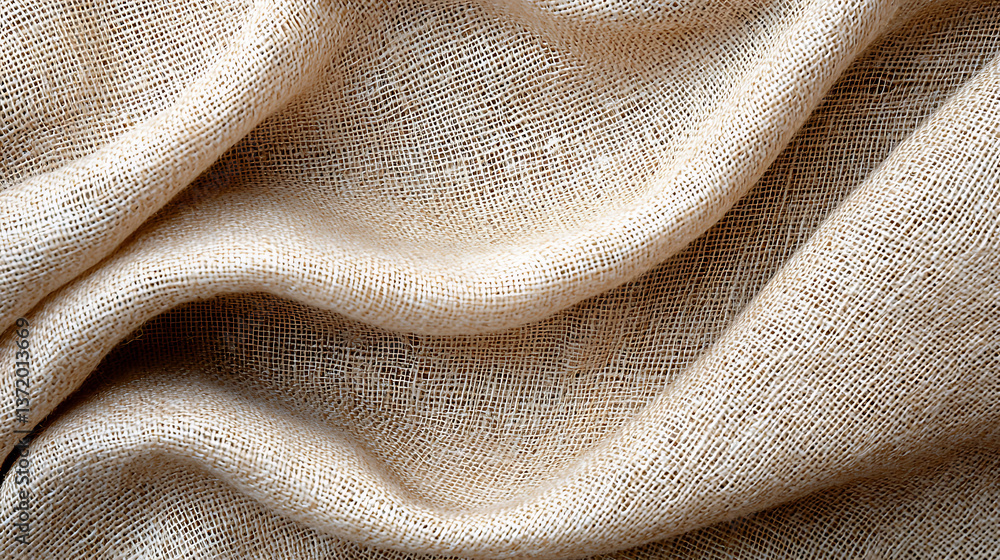 Aufkleber elegant linen fabric close-up textile workshop photography studio macro view texture and material ex