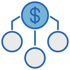 Liabilities Blue White Icon