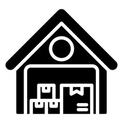 Inventory Icon Financial Projection and Management Glyph Design Vector Concept