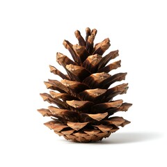 Pine cone isolated on white background for seasonal decor