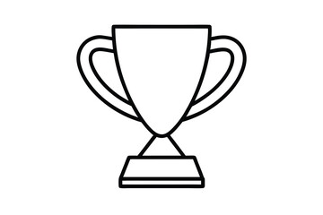 Award Winning Champion Trophy Cup Icon, Prize, Victory, Success