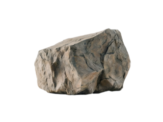 granite rock isolated on transparent background 