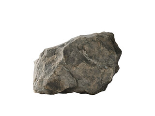granite rock isolated on transparent background 