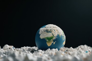 Earth covered in waste