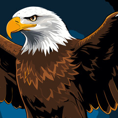 flying eagle vector art for graphic design needs