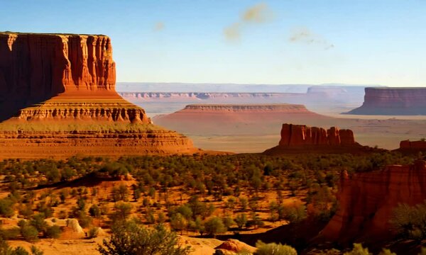 Monument Valley desert canyon in USA