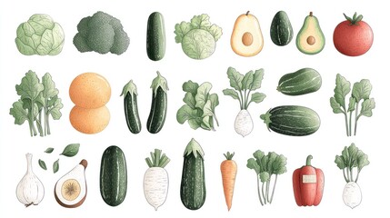 Fresh Vegetable Collection