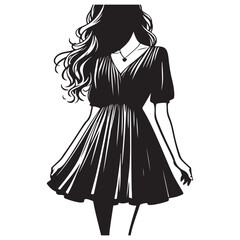 Fototapeta premium silhouette of a woman