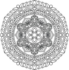 mandala round ornament