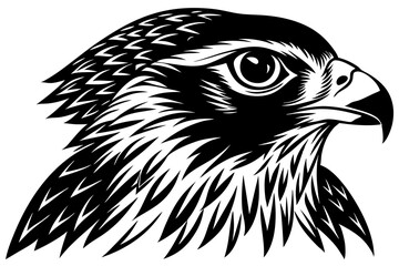  falcon head silhouette