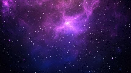 Fototapeta premium Purple sky with stars and clouds, a serene background vector presentation design illustration for tranquil and dreamy visuals.