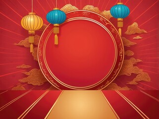 chinese lantern in the night