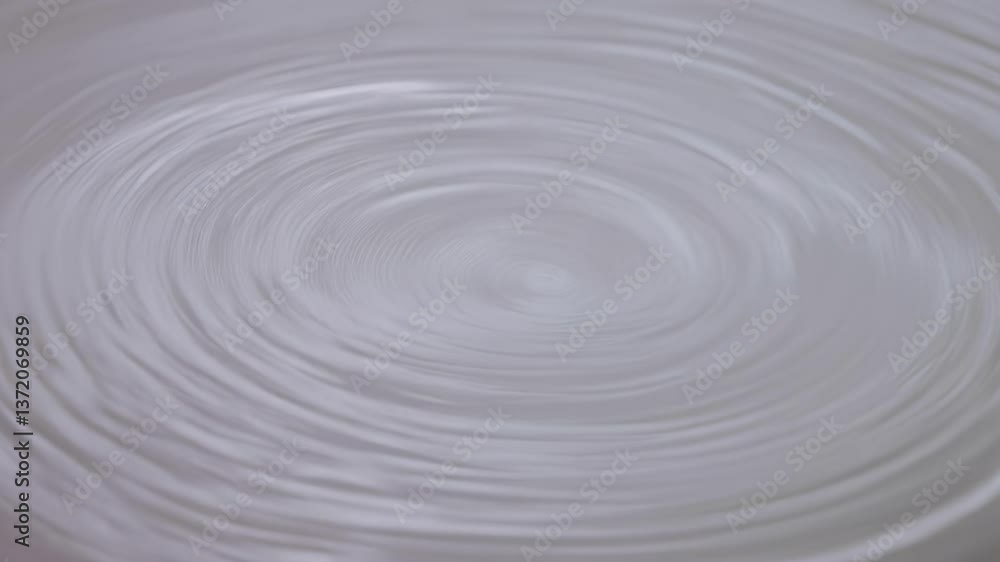 Poster close-up view of tranquil ripples forming in a calm water surface, creating soothing circular patter