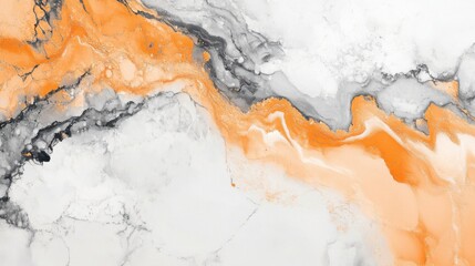 Fototapeta premium a marble surface with orange and white paint