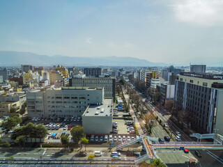Fototapeta premium 【山梨県】甲府市役所からの景色