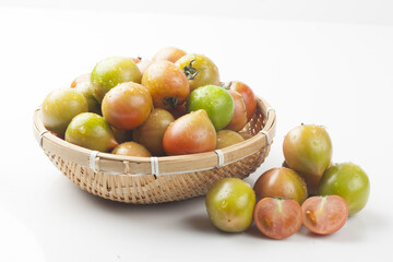 Tomato is an annual plant of the nightshade family. It grows to a height of 1 to 1.5 meters and has...