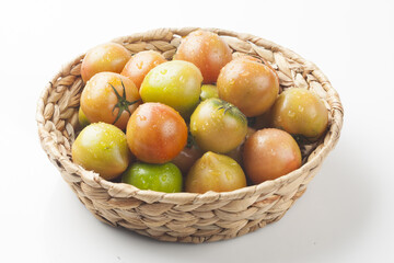 Tomato is an annual plant of the nightshade family. It grows to a height of 1 to 1.5 meters and has opposite, pinnately compound leaves.