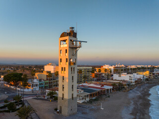 Faro de la Playa de Nules en Castellon, Comunidad Valenciana