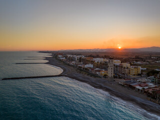 Faro de la Playa de Nules en Castellon, Comunidad Valenciana