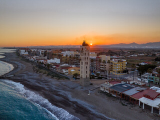 Faro de la Playa de Nules en Castellon, Comunidad Valenciana