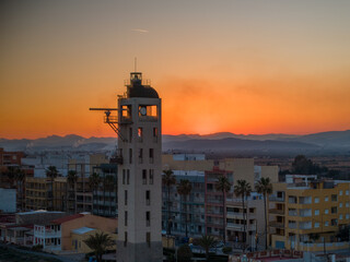 Faro de la Playa de Nules en Castellon, Comunidad Valenciana