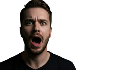 brutal shocked man 
