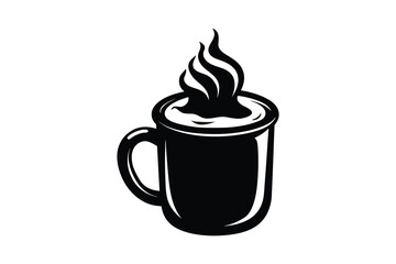 coffee cup icon on white background