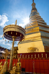 Wat Phra That Cho Hae is the ancient temple in Lanna region which located in Phrae province. Public location