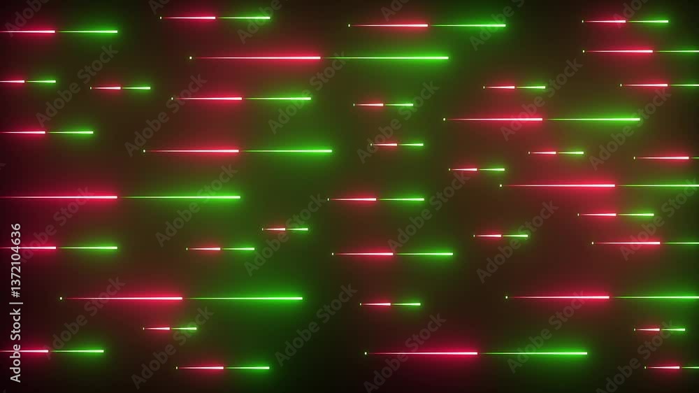 Poster glowing neon lines seamless pattern motion background . abstract colorful dynamic mix pattern line a