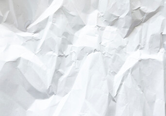 Obraz premium A white crumpled paper. Good for any project.