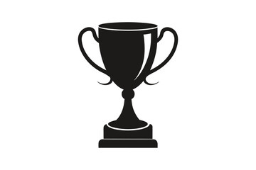 gold trophy cup on white background