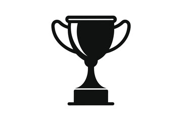 gold trophy cup on white background