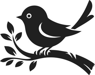 Obraz premium Cute little bird on a branch