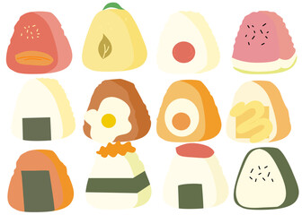 set of colorful candy