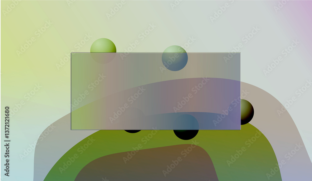 Poster beautiful and colorful gradient with wave and circles, swirl, liquid, blur and dynamic effects.