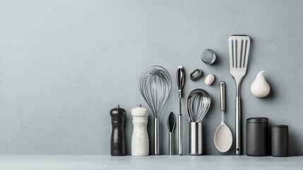 Modern Kitchen Utensils Arrangement